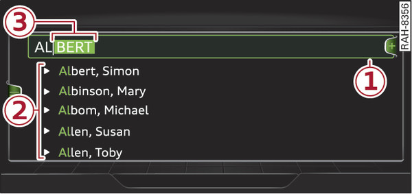Илл. 202 Схематическое изображение: свободный поиск в телефоне